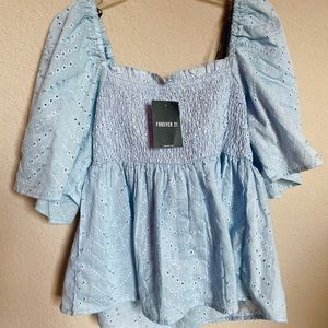 Forever 21 blue top